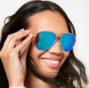 Michael Kors Silver Aviator Sunglasses